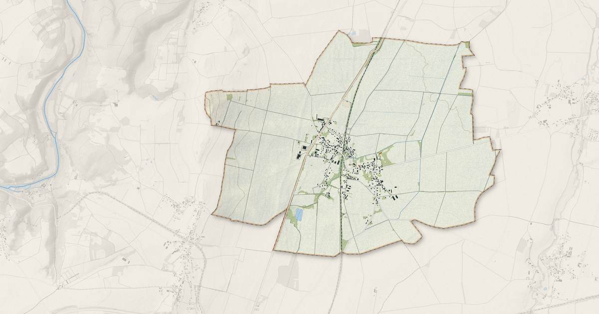Portrait cartographique de Saulzet : relief, eau, forêts, bâti et voies, calculés à partir des données de l'IGN