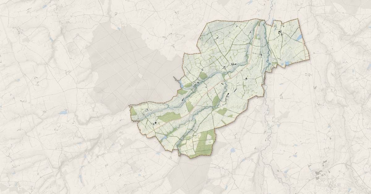 Portrait cartographique de Sauvagny : relief, eau, forêts, bâti et voies, calculés à partir des données de l'IGN