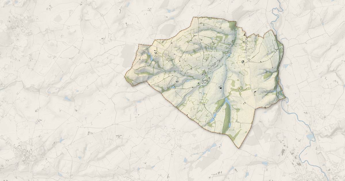 Portrait cartographique de Servilly : relief, eau, forêts, bâti et voies, calculés à partir des données de l'IGN