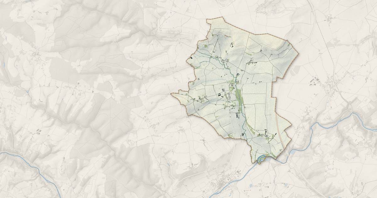 Portrait cartographique de Vicq : relief, eau, forêts, bâti et voies, calculés à partir des données de l'IGN