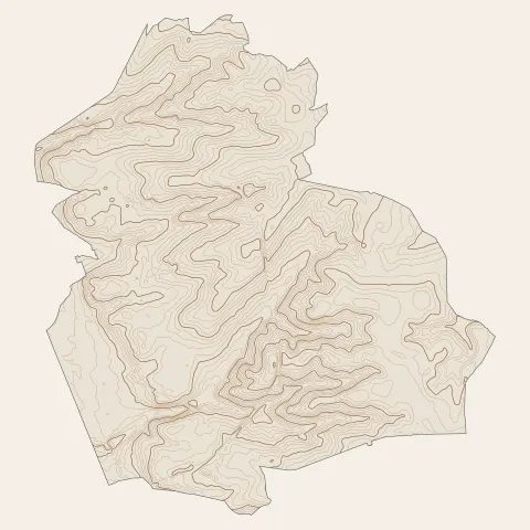 Yzeure : courbes de niveau
