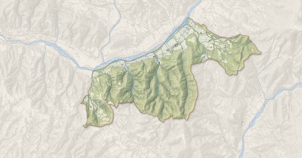 Portrait cartographique de Le Chaffaut-Saint-Jurson : relief, eau, forêts, bâti et voies, calculés à partir des données de l'IGN