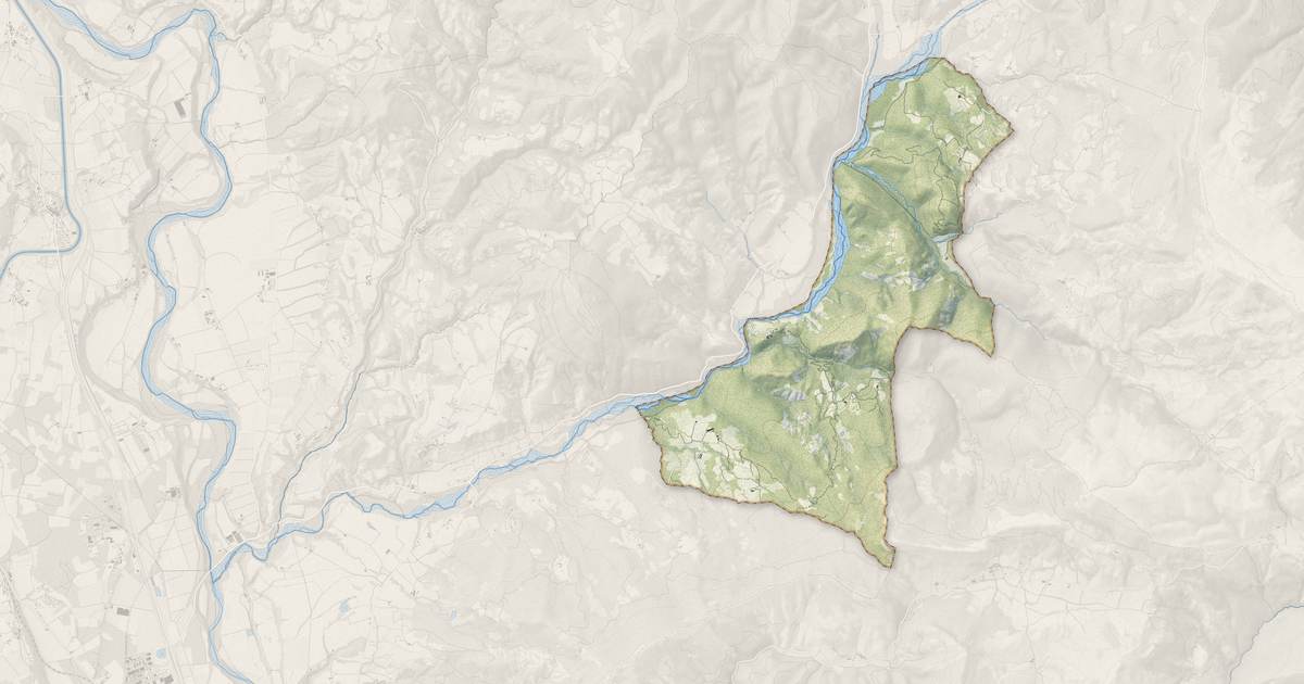 Portrait cartographique de Châteaufort : relief, eau, forêts, bâti et voies, calculés à partir des données de l'IGN