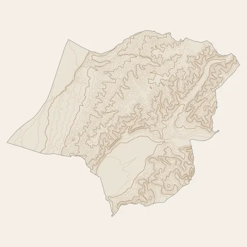 Gréoux-les-Bains : courbes de niveau