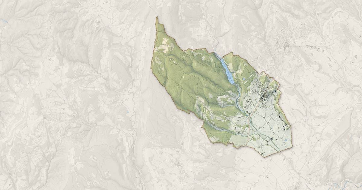 Portrait cartographique de Mane : relief, eau, forêts, bâti et voies, calculés à partir des données de l'IGN