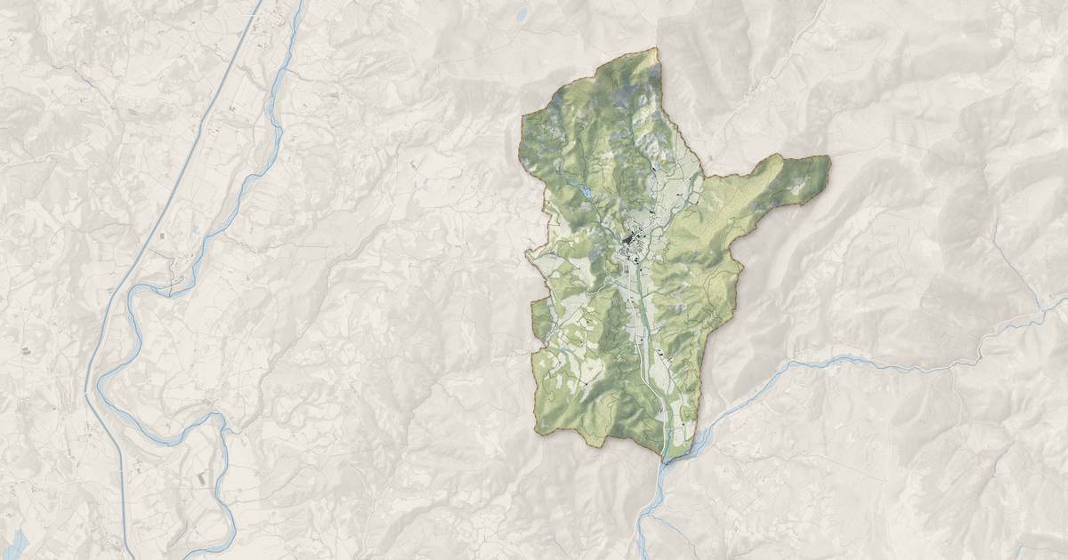 Portrait cartographique de La Motte-du-Caire : relief, eau, forêts, bâti et voies, calculés à partir des données de l'IGN