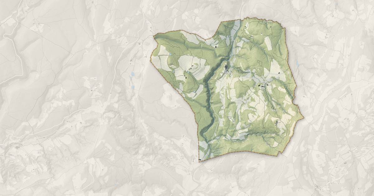 Portrait cartographique de Oppedette : relief, eau, forêts, bâti et voies, calculés à partir des données de l'IGN