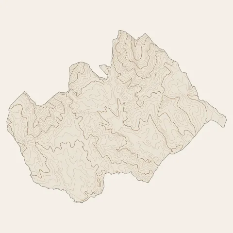 Pierrevert : courbes de niveau
