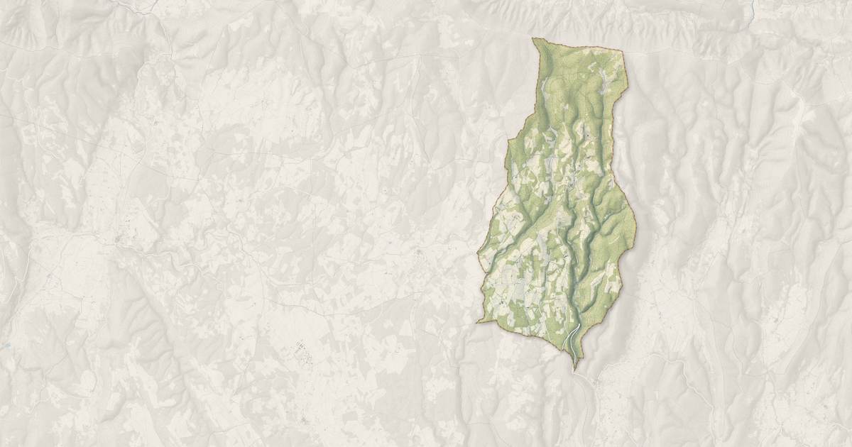 Portrait cartographique de Redortiers : relief, eau, forêts, bâti et voies, calculés à partir des données de l'IGN