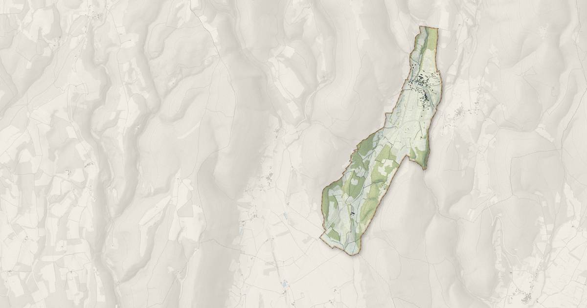 Portrait cartographique de Saumane : relief, eau, forêts, bâti et voies, calculés à partir des données de l'IGN