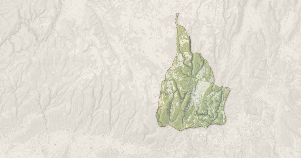Portrait cartographique de Simiane-la-Rotonde : relief, eau, forêts, bâti et voies, calculés à partir des données de l'IGN