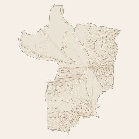 Sisteron : courbes de niveau