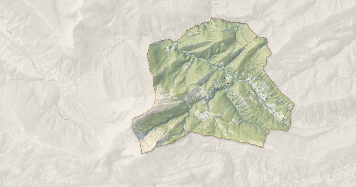 Portrait cartographique de Ubraye : relief, eau, forêts, bâti et voies, calculés à partir des données de l'IGN