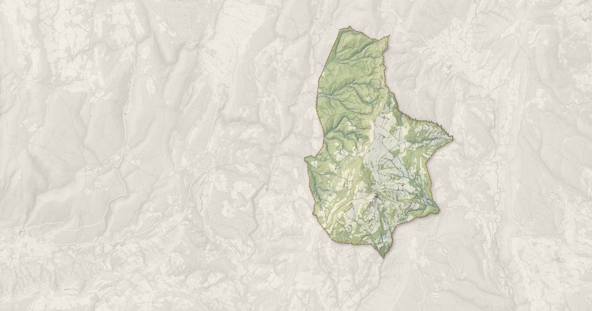 Portrait cartographique de Vachères : relief, eau, forêts, bâti et voies, calculés à partir des données de l'IGN