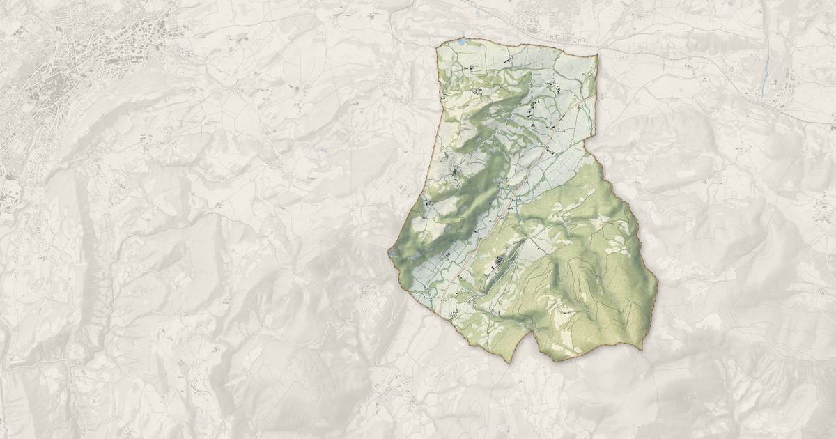 Portrait cartographique de Avançon : relief, eau, forêts, bâti et voies, calculés à partir des données de l'IGN