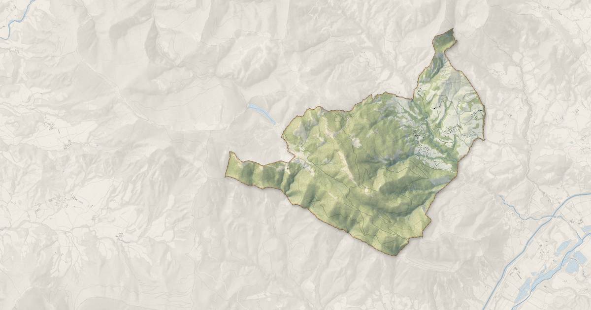Portrait cartographique de Barcillonnette : relief, eau, forêts, bâti et voies, calculés à partir des données de l'IGN