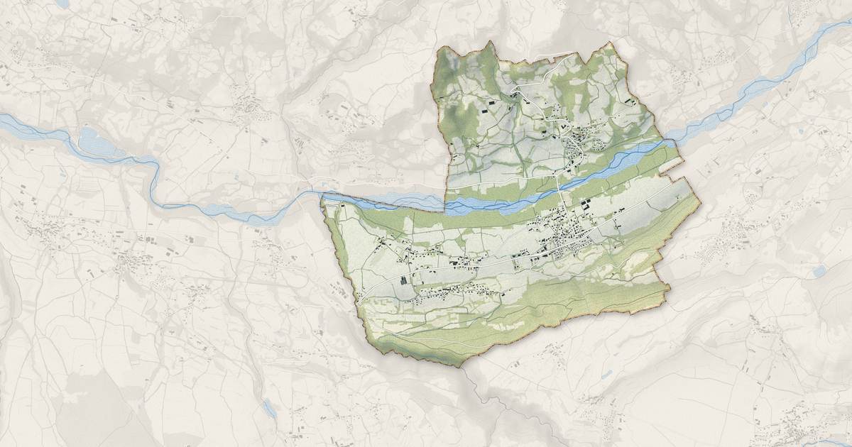 Portrait cartographique de Chabottes : relief, eau, forêts, bâti et voies, calculés à partir des données de l'IGN