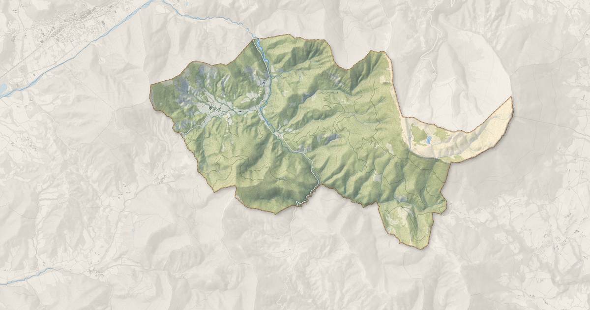 Portrait cartographique de Châteauneuf-d'Oze : relief, eau, forêts, bâti et voies, calculés à partir des données de l'IGN