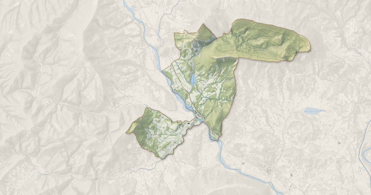 Portrait cartographique de Garde-Colombe : relief, eau, forêts, bâti et voies, calculés à partir des données de l'IGN