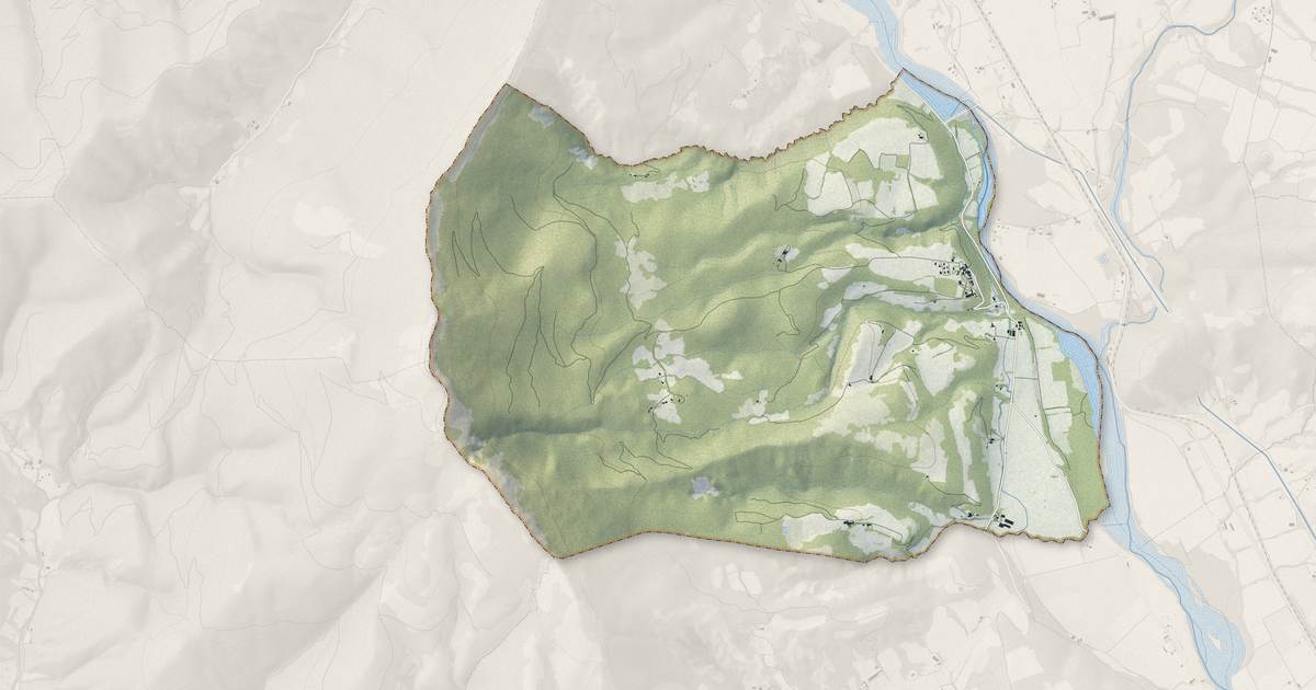 Portrait cartographique de Méreuil : relief, eau, forêts, bâti et voies, calculés à partir des données de l'IGN
