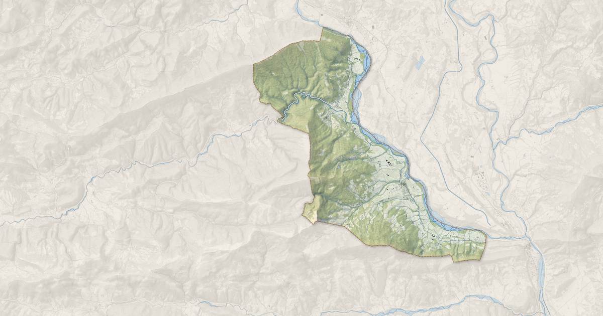 Portrait cartographique de Val Buëch-Méouge : relief, eau, forêts, bâti et voies, calculés à partir des données de l'IGN