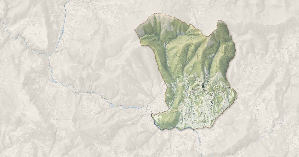 Portrait cartographique de Rosans : relief, eau, forêts, bâti et voies, calculés à partir des données de l'IGN