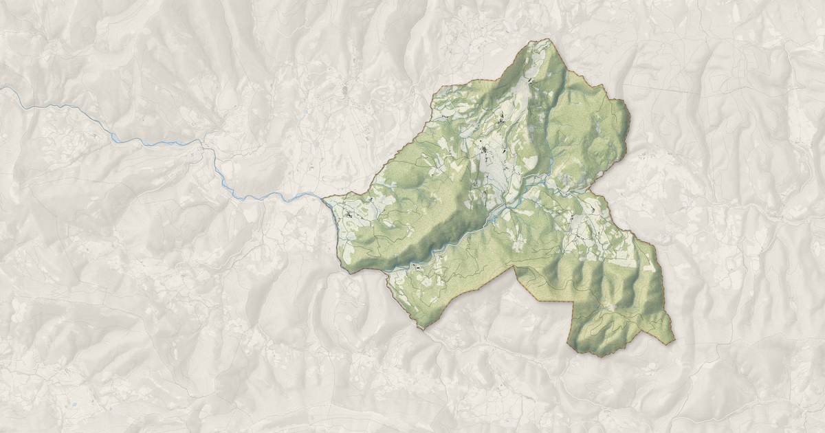 Portrait cartographique de Saint-André-de-Rosans : relief, eau, forêts, bâti et voies, calculés à partir des données de l'IGN