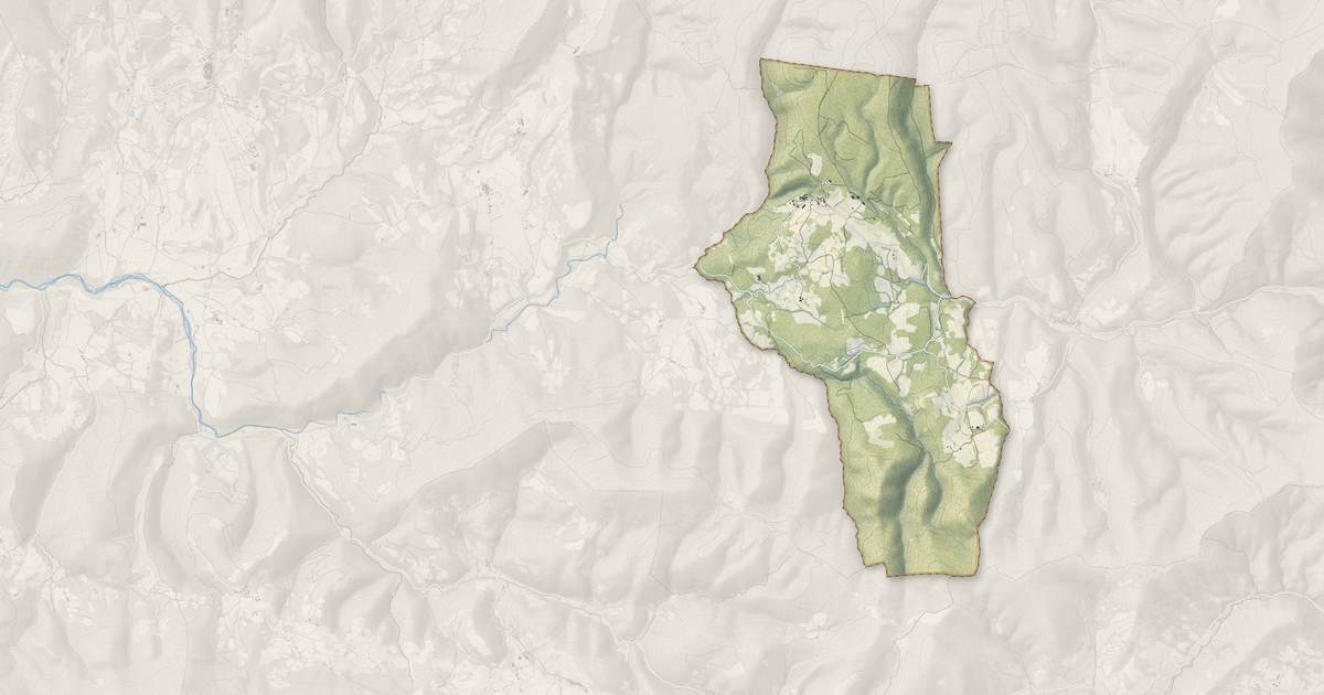 Portrait cartographique de Sorbiers : relief, eau, forêts, bâti et voies, calculés à partir des données de l'IGN