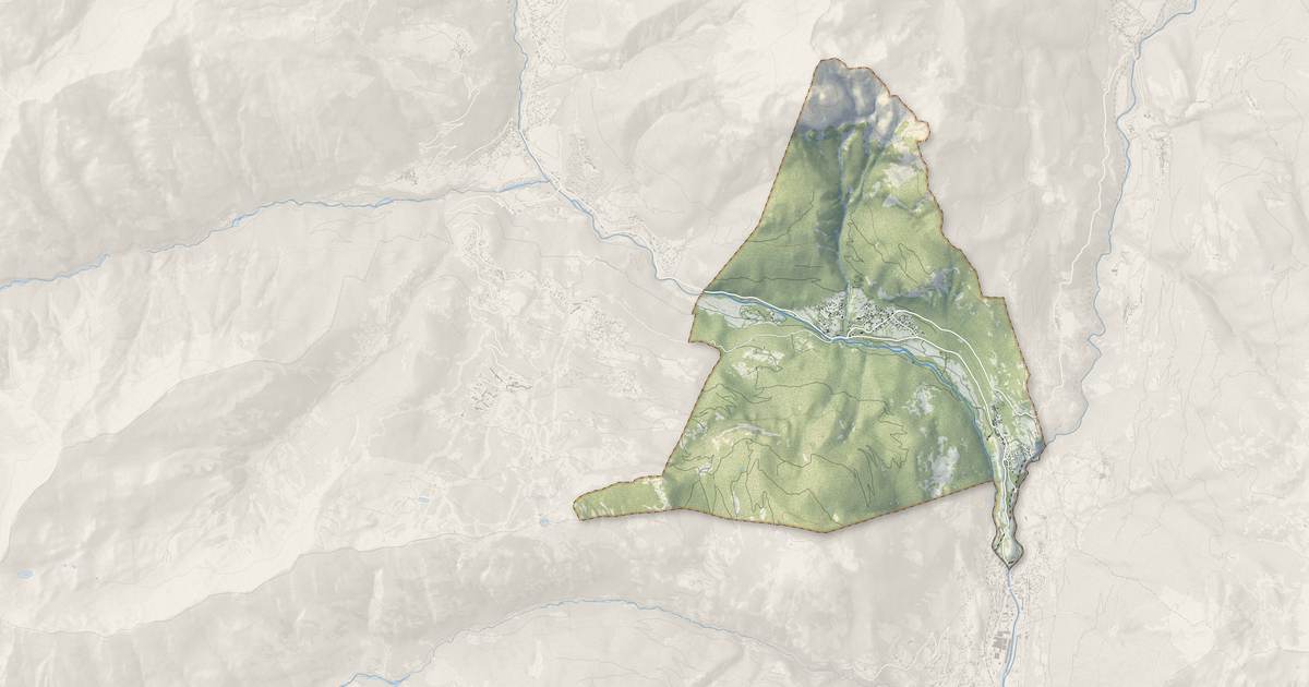 Portrait cartographique de Les Vigneaux : relief, eau, forêts, bâti et voies, calculés à partir des données de l'IGN