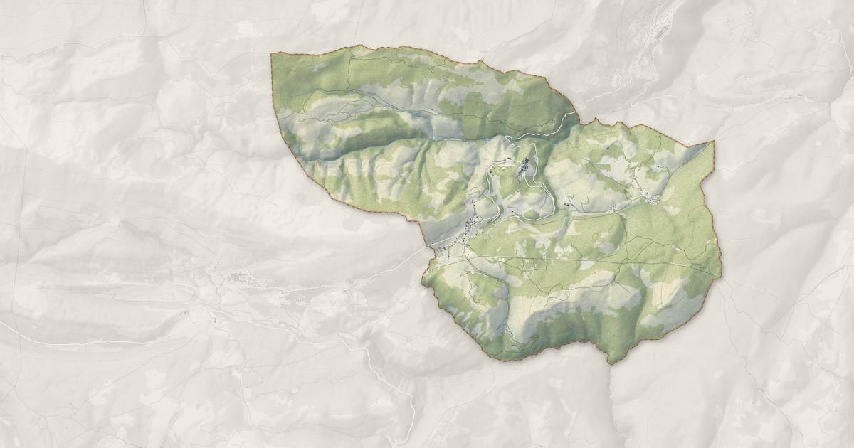 Portrait cartographique de Bézaudun-les-Alpes : relief, eau, forêts, bâti et voies, calculés à partir des données de l'IGN