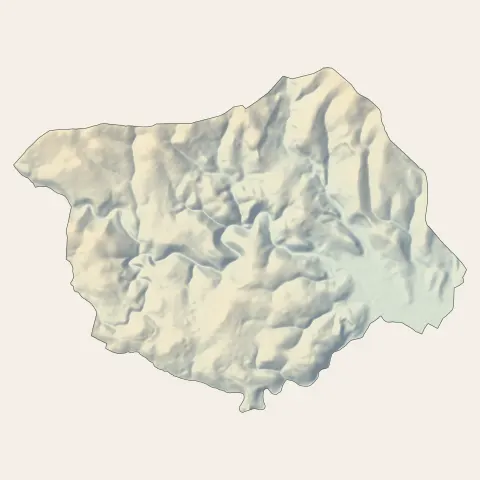 Biot : relief