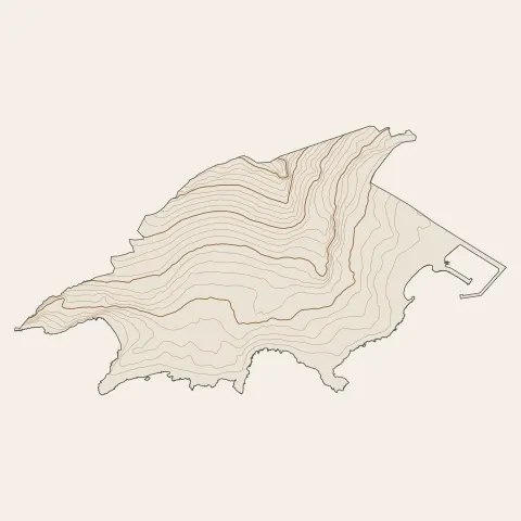 Cap-d'Ail : courbes de niveau