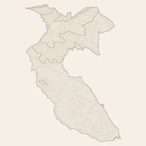 Châteauneuf-Grasse : courbes de niveau