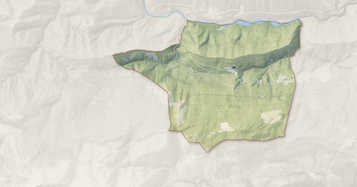 Portrait cartographique de Conségudes : relief, eau, forêts, bâti et voies, calculés à partir des données de l'IGN