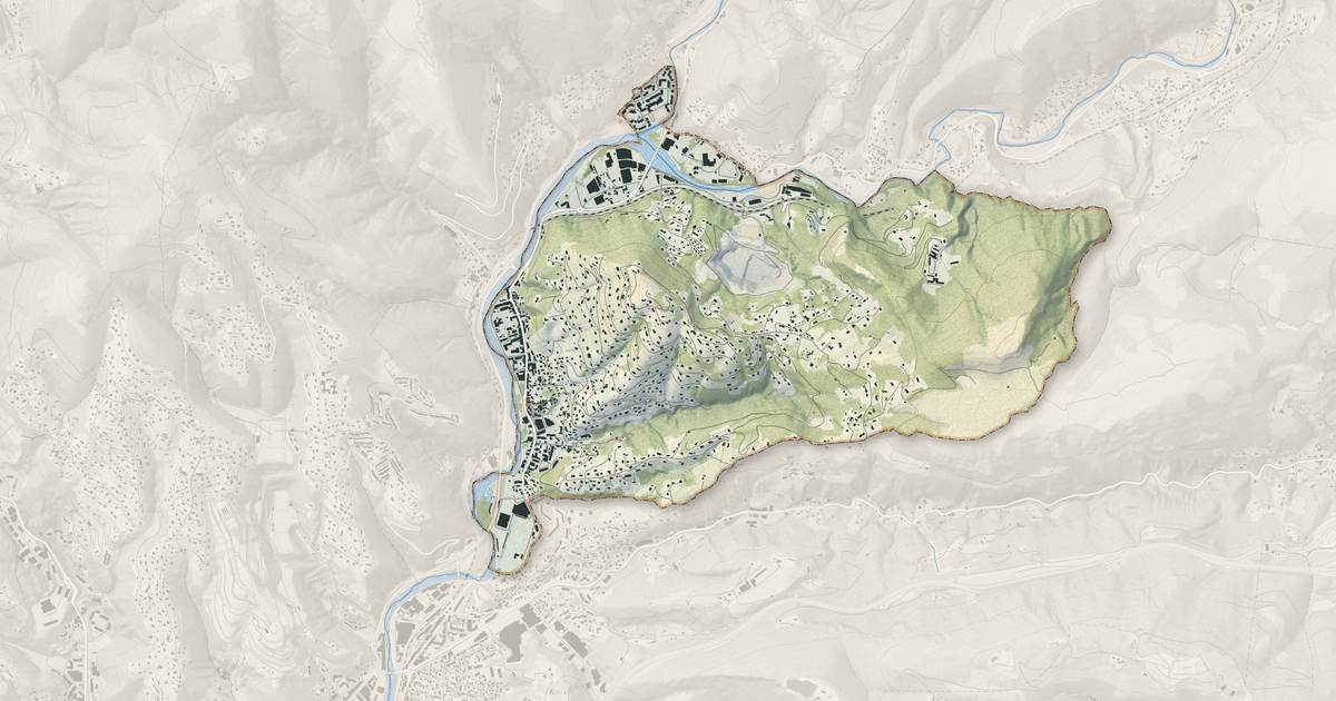 Portrait cartographique de Drap : relief, eau, forêts, bâti et voies, calculés à partir des données de l'IGN