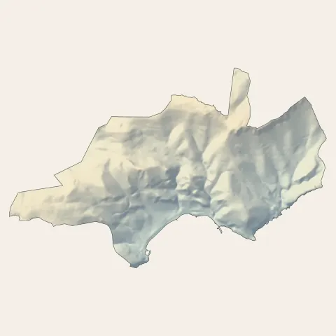 Èze : relief