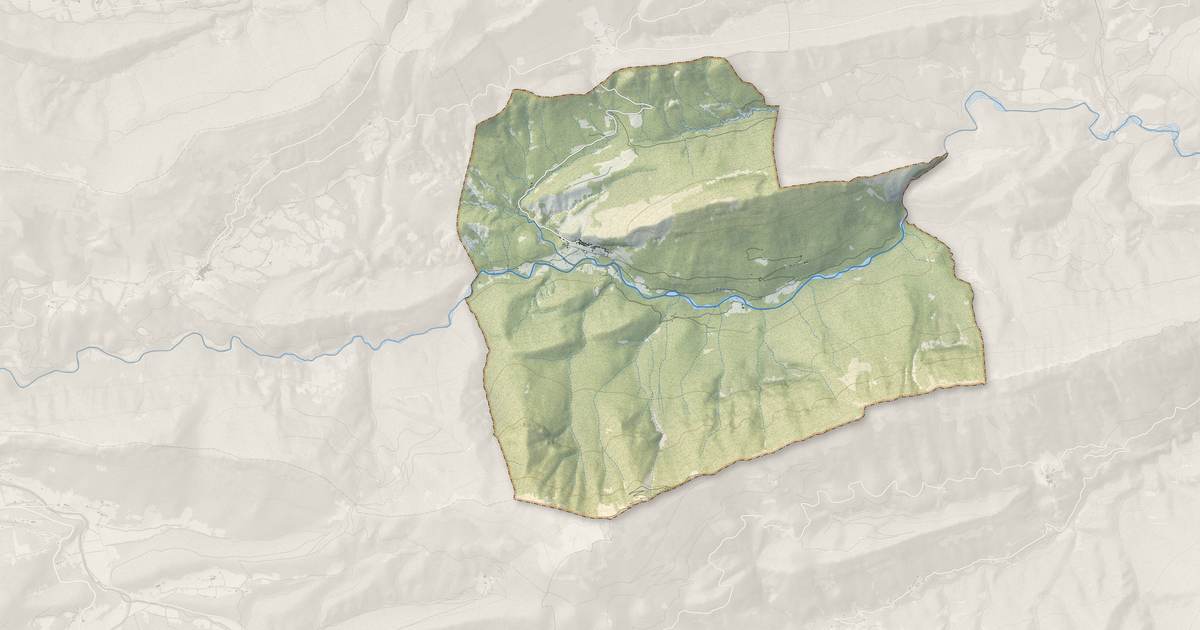 Portrait cartographique de Gars : relief, eau, forêts, bâti et voies, calculés à partir des données de l'IGN