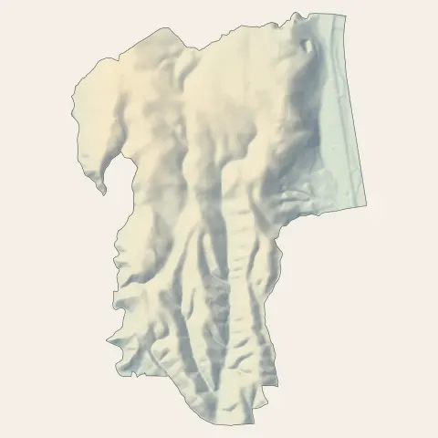 La Gaude : relief