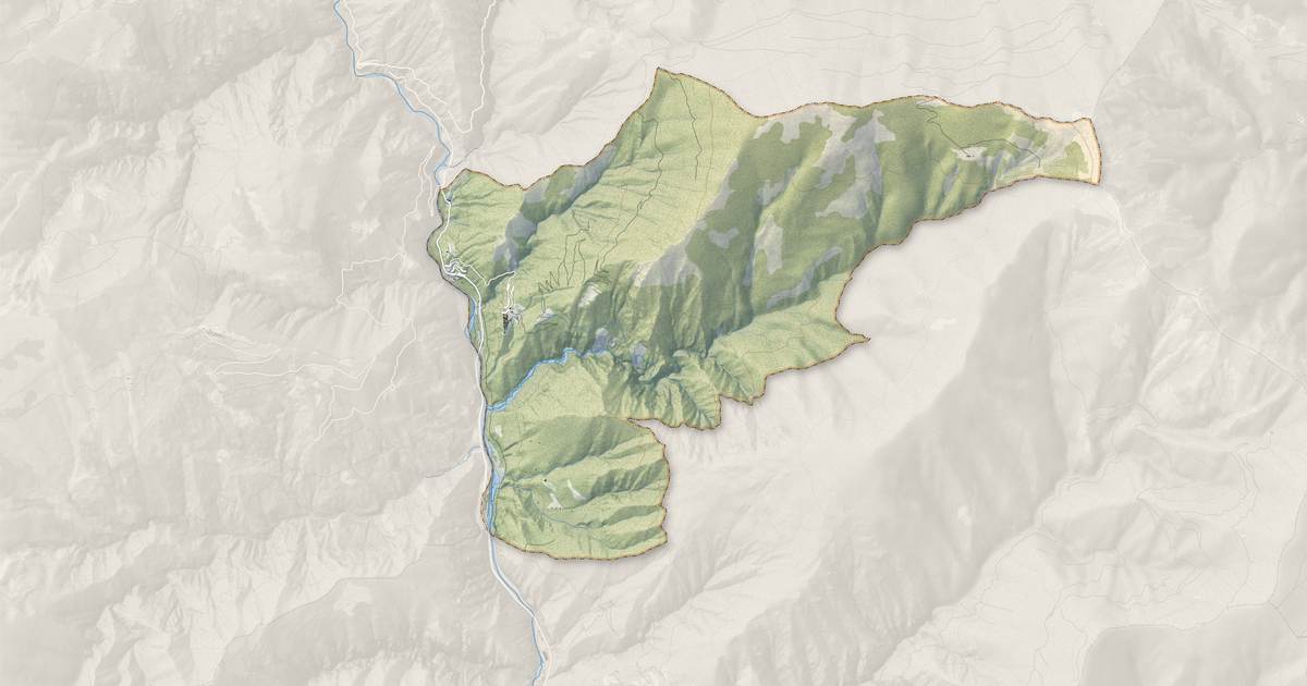Portrait cartographique de Marie : relief, eau, forêts, bâti et voies, calculés à partir des données de l'IGN