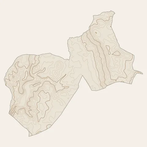 Mouans-Sartoux : courbes de niveau