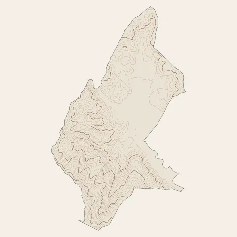 Pégomas : courbes de niveau