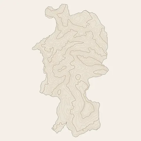 Peille : courbes de niveau