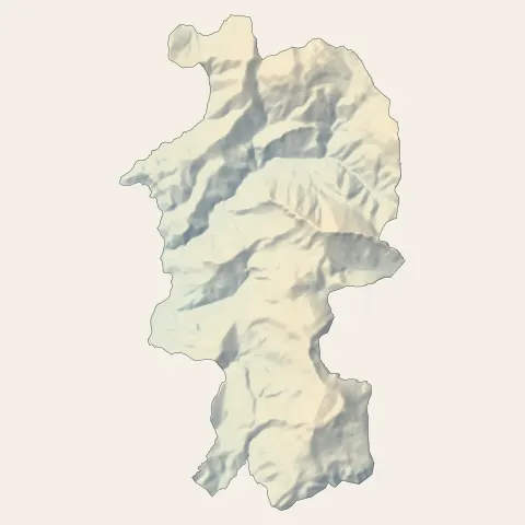 Peille : relief