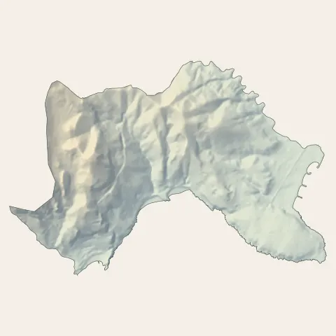 Roquebrune-Cap-Martin : relief