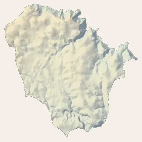 Roquefort-les-Pins : relief