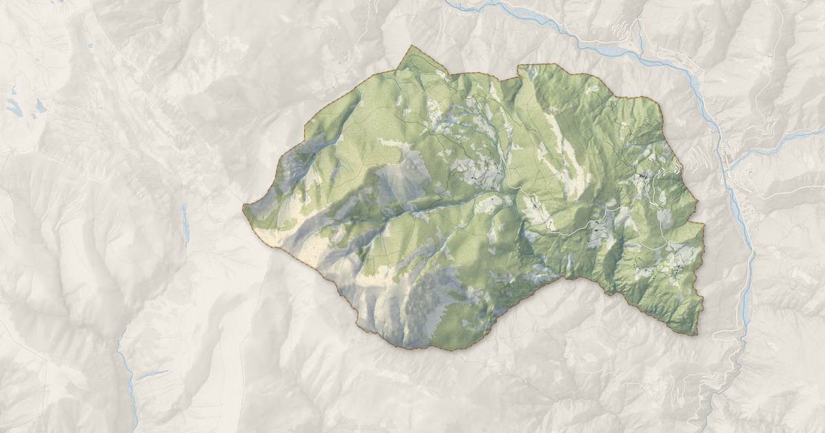 Portrait cartographique de Sauze : relief, eau, forêts, bâti et voies, calculés à partir des données de l'IGN
