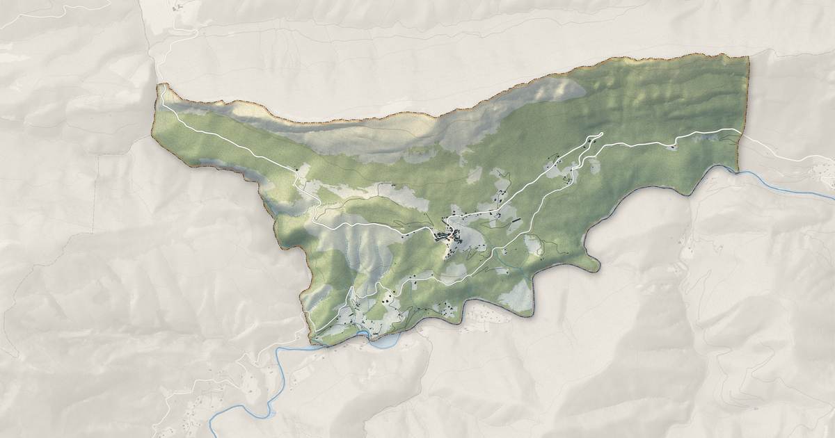 Portrait cartographique de Sigale : relief, eau, forêts, bâti et voies, calculés à partir des données de l'IGN