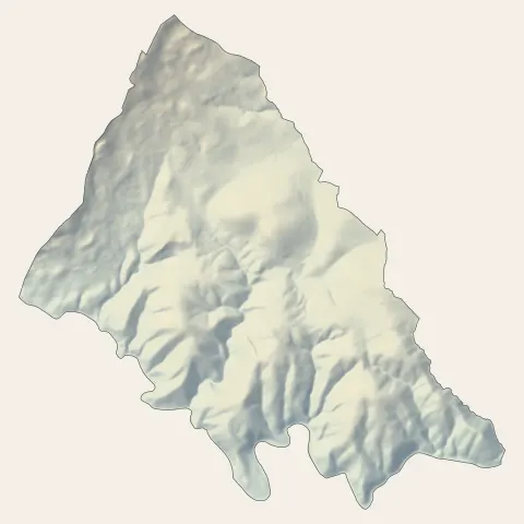 Le Tignet : relief