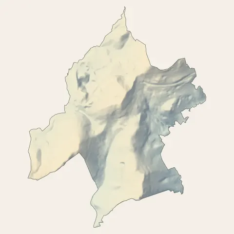 La Turbie : relief