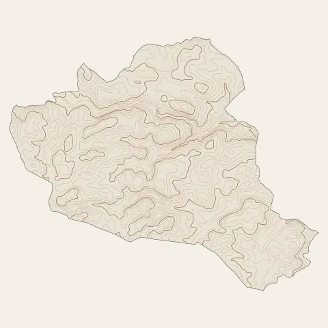 Valbonne : courbes de niveau